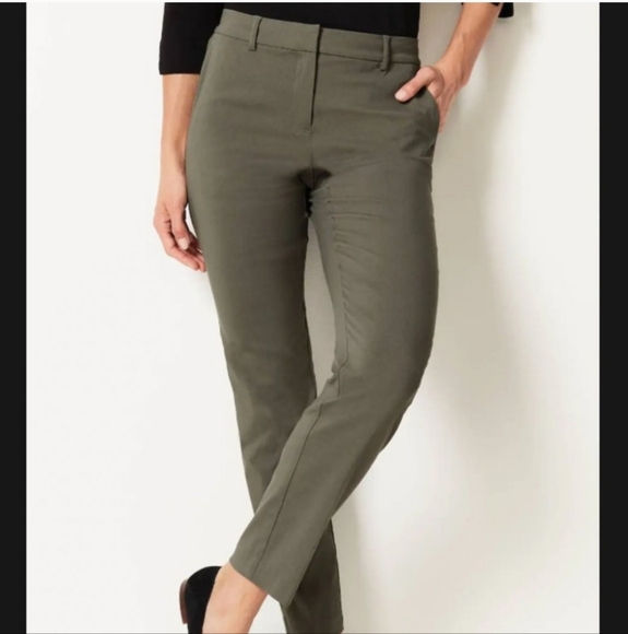 J‎ JILLOlive Green Career Pants Stretch Dress Pants Work Trousers  14 officecore - Picture 1 of 6